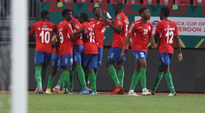 Gambia-Celebrations Guiena fans celebrate their win during the 2023 Africa Cup of Nations match between Guinea and Gambia at Charles Konan Banny Stadium in Yamoussoukro, Cote d’Ivoire on 19 January 2024 – Photo by Icon Sport Six dead in Conakry after Guinea’s victory against Gambia