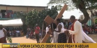 Ivorian Catholics observe Good Friday in Abidjan