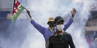 Kenyan police fire blanks to disperse protesters hours after parliament breached