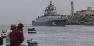 Russian warships arrive in Cuba ahead of military exercises in Caribbean