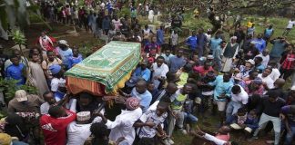 Kenya mosque holds funeral of a teen shot during anti-tax protest