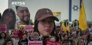 Israel: Relatives and friends of hostages held in Gaza march in Tel Aviv