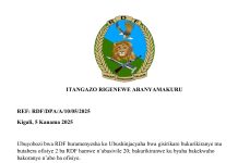 RDF yatanze umucyo ku basivile bafunzwe barimo Rugaju Reagan, Ishimwe Ricard, Kalisa Georgine, Mugisha Frank Jangwuani n’abandi